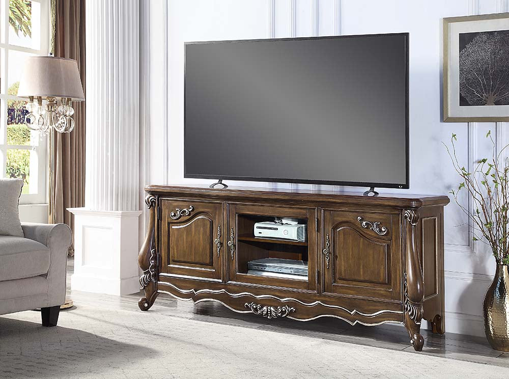 ACME Latisha Antique Oak TV Stand Model LV01413