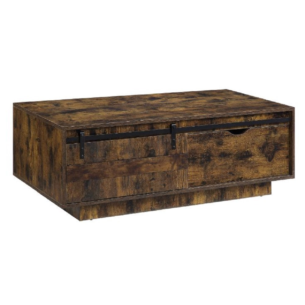 ACME Bellarosa Rustic Oak Coffee Table Model LV01442