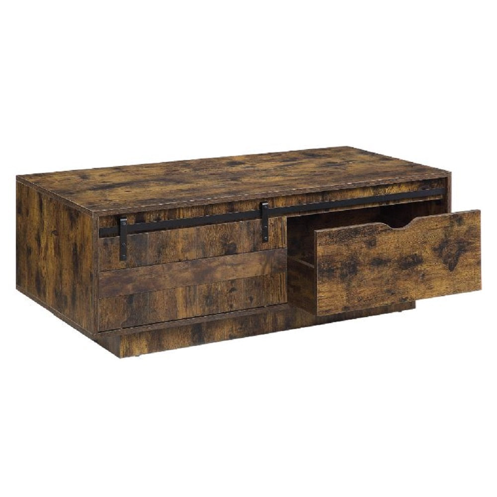 ACME Bellarosa Rustic Oak Coffee Table Model LV01442