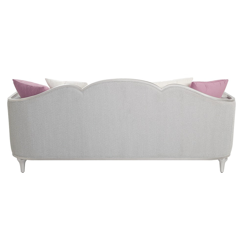 ACME Kasa Beige Linen Sofa with 5 Pillows Model LV01499