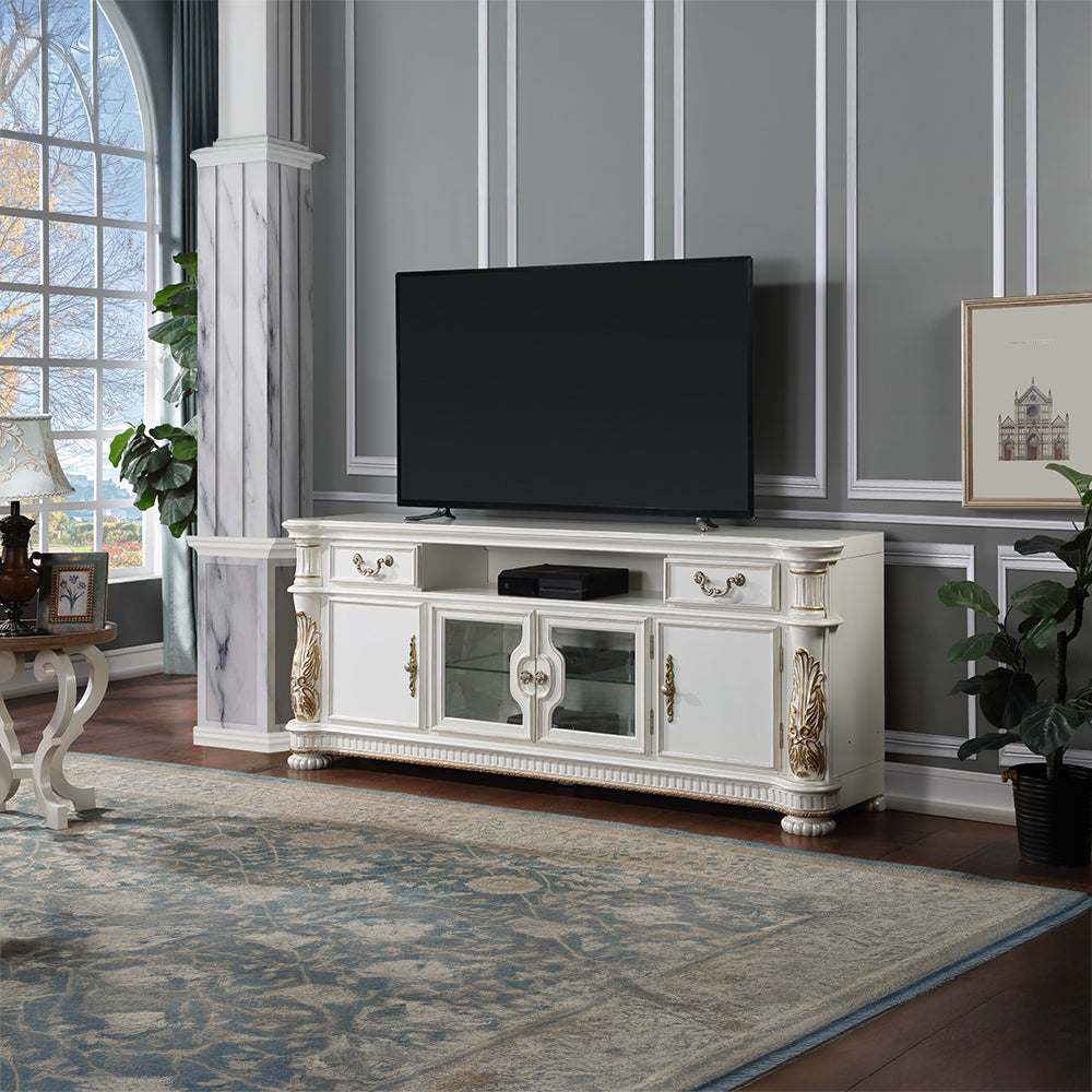 ACME Vendome Antique Pearl TV Stand Model LV01521