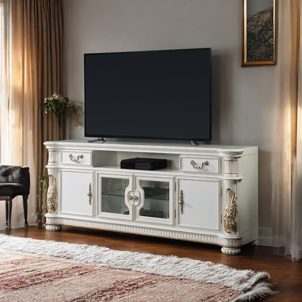 ACME Vendome Antique Pearl TV Stand Model LV01521