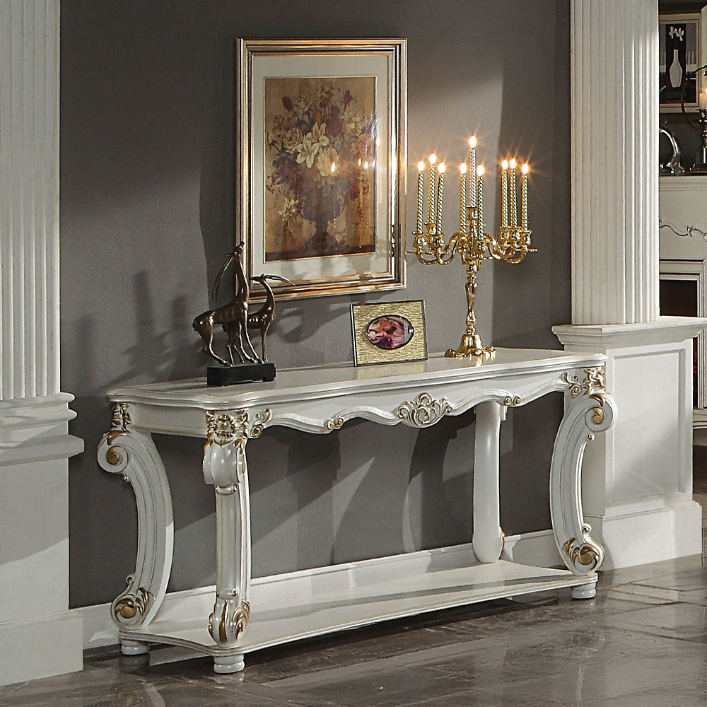 ACME Vendome Antique Pearl Sofa Table Model LV01528