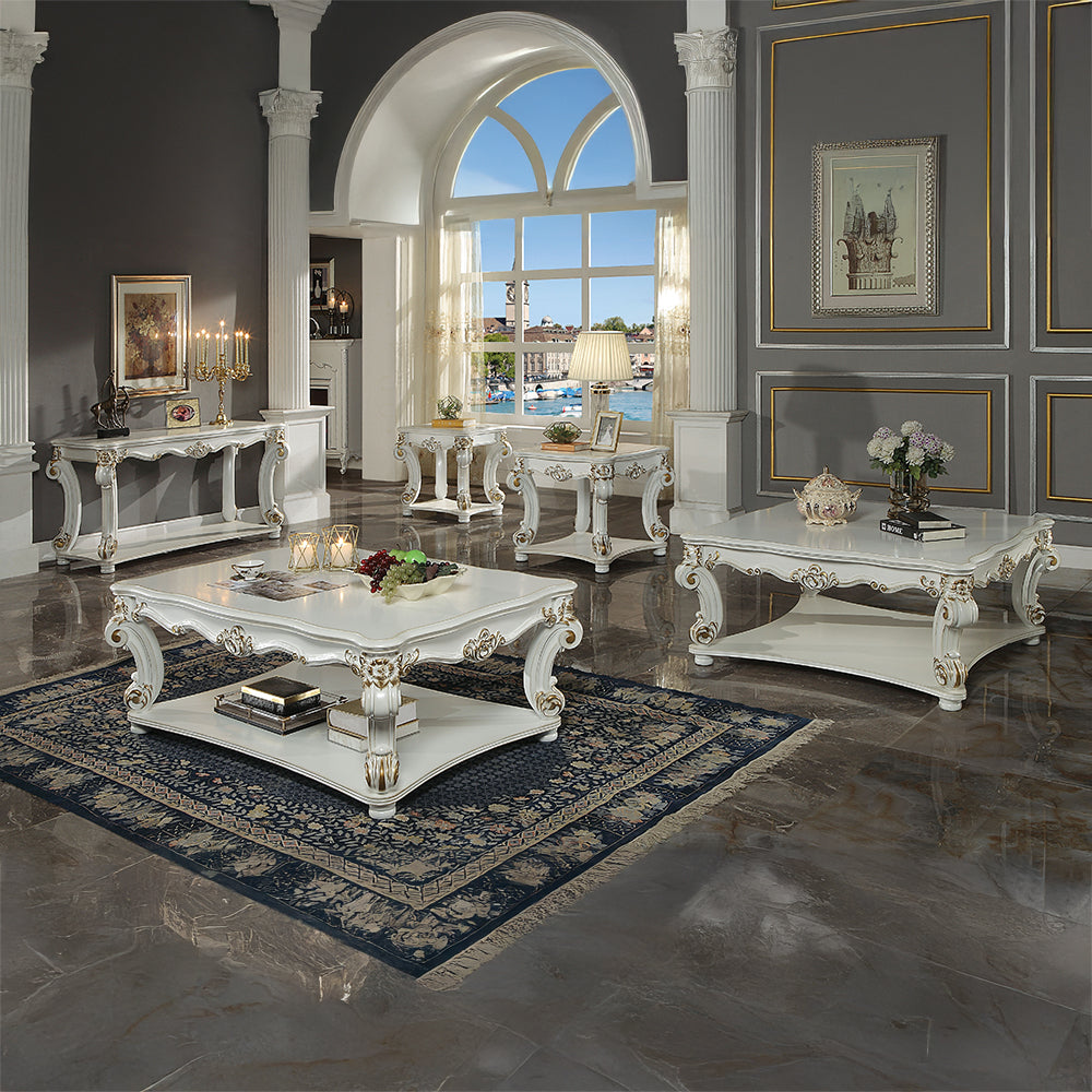 ACME Vendome Antique Pearl Sofa Table Model LV01528