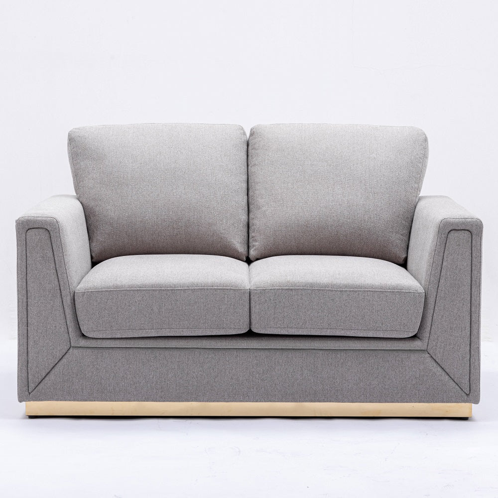 ACME Valin Gray Linen Loveseat Model LV01745
