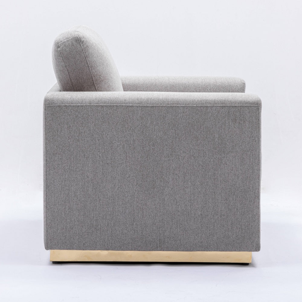 ACME Valin Gray Linen Loveseat Model LV01745