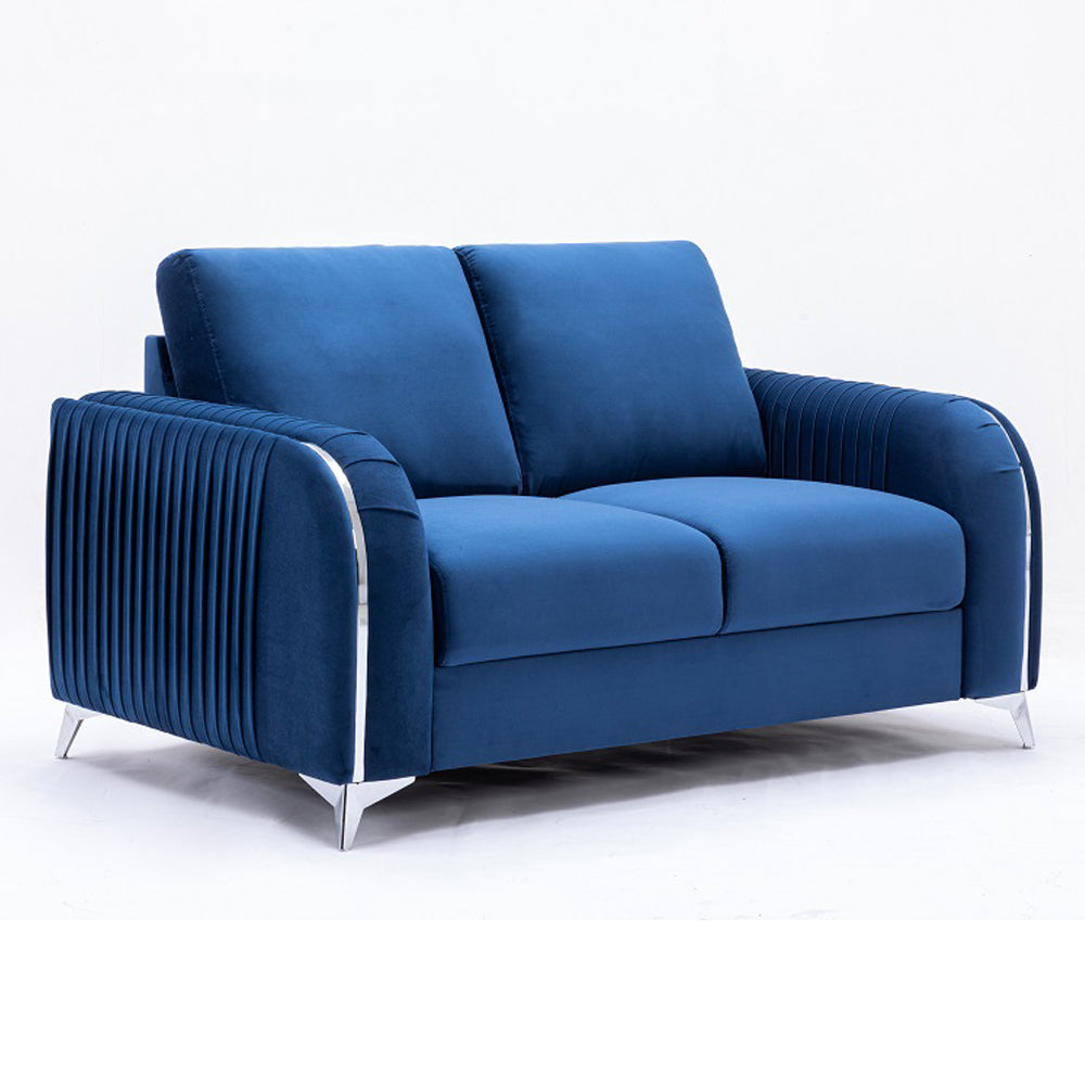ACME Wenona Blue Velvet Loveseat Model LV01775