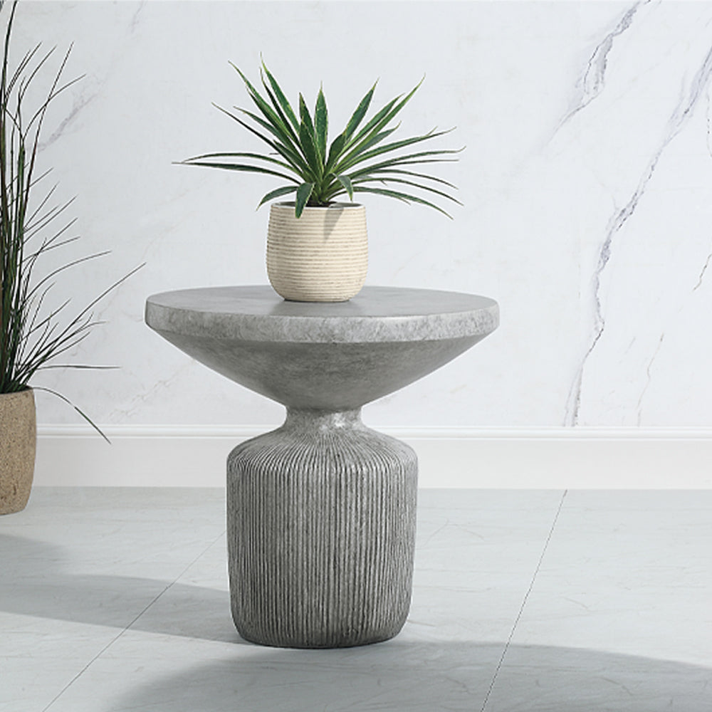 ACME Laddie Weathered Gray End Table Model LV01927