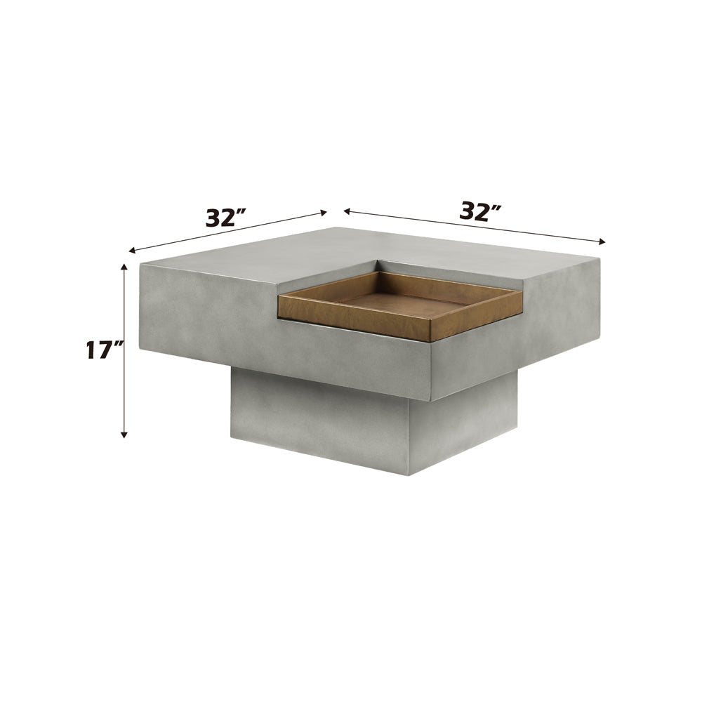 ACME Kailano Weathered Gray Coffee Table Model LV01928