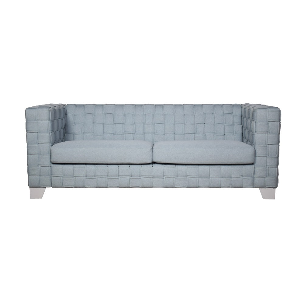 ACME Saree Light Teal Chenille & White Sofa Model LV02346