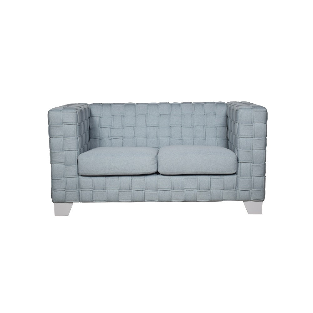 ACME Saree Light Teal Chenille & White Loveseat Model LV02347