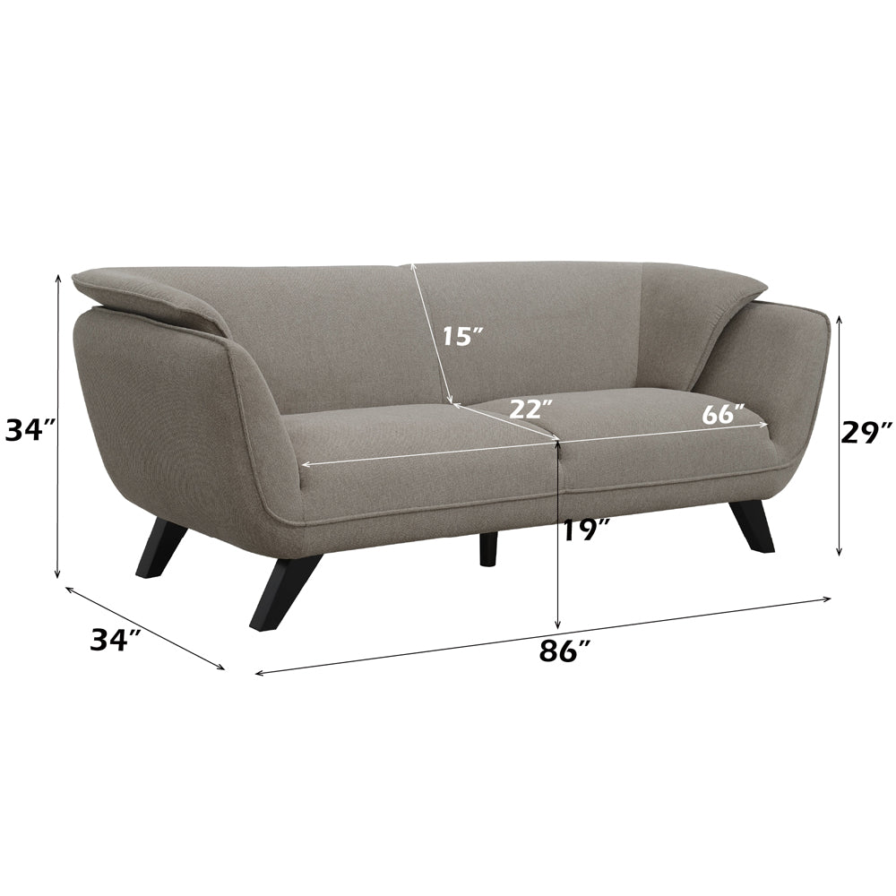 ACME Nayeli Brown Linen Sofa Model LV02368