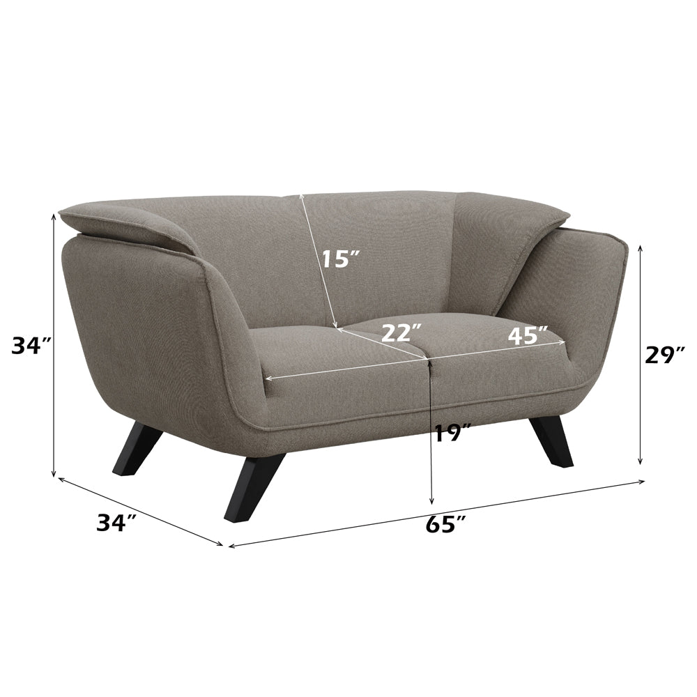 ACME Nayeli Brown Linen Loveseat Model LV02369