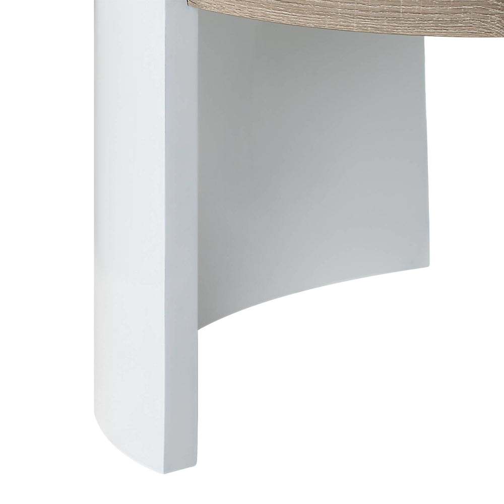 ACME Zoma White High Gloss & Oak Coffee Table Model LV02414
