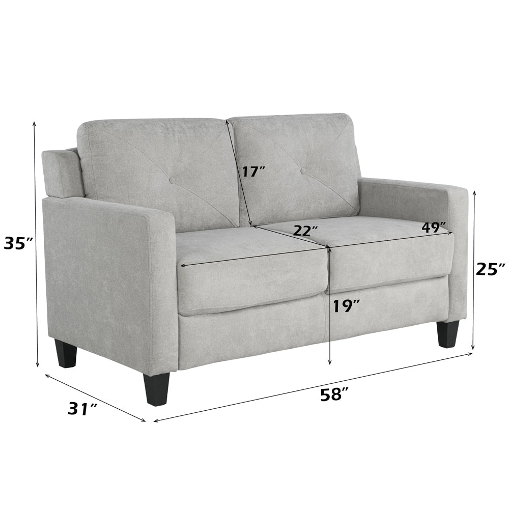 ACME Horatio Taupe Chenille Loveseat Model LV02521