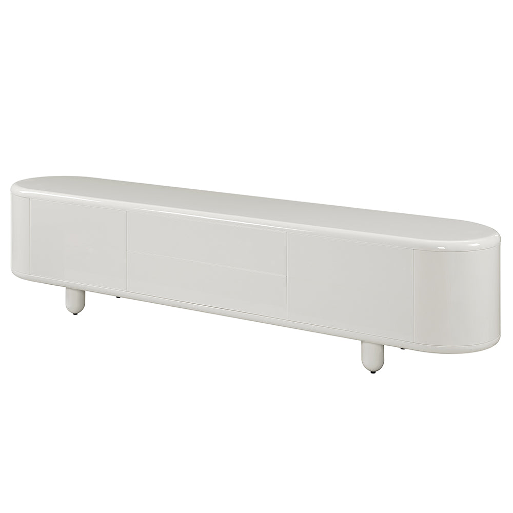ACME Keely White High Gloss TV Stand Model LV02608