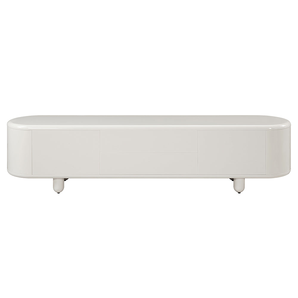 ACME Keely White High Gloss TV Stand Model LV02608