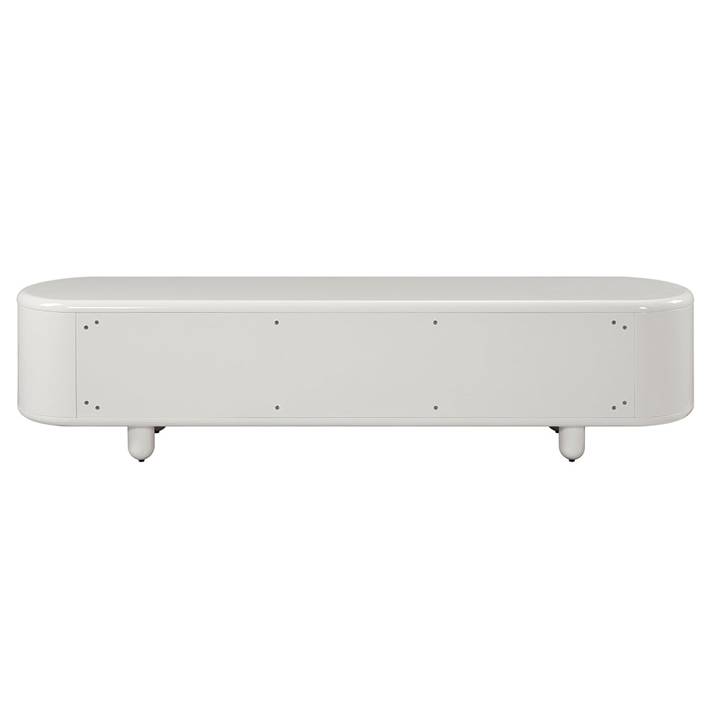 ACME Keely White High Gloss TV Stand Model LV02608