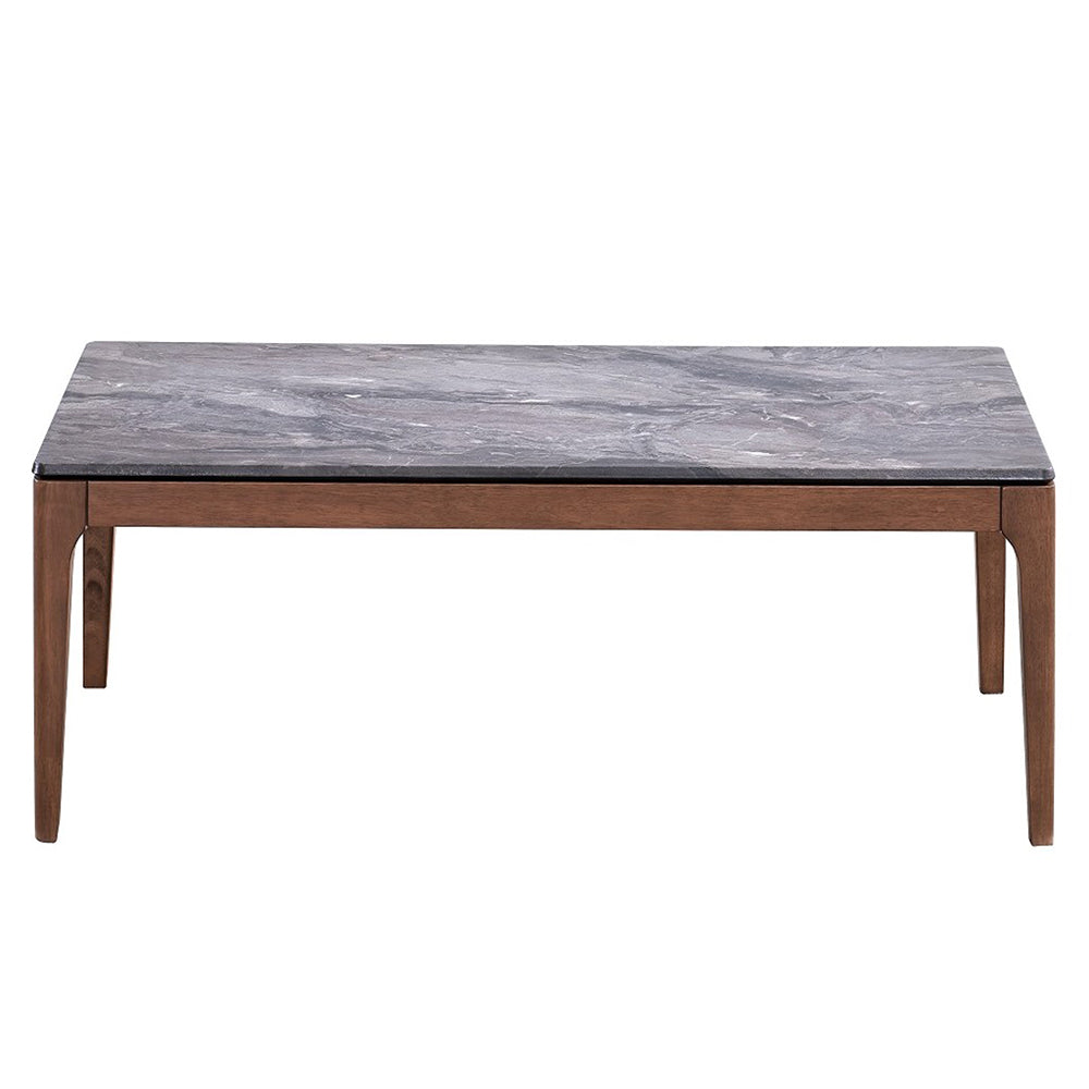 ACME Bevis Engineered Stone & Walnut Coffee Table Model LV02645