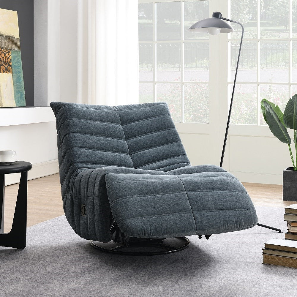 ACME Talmon Shadow Chenille Glider Recliner with Swivel Model LV02751