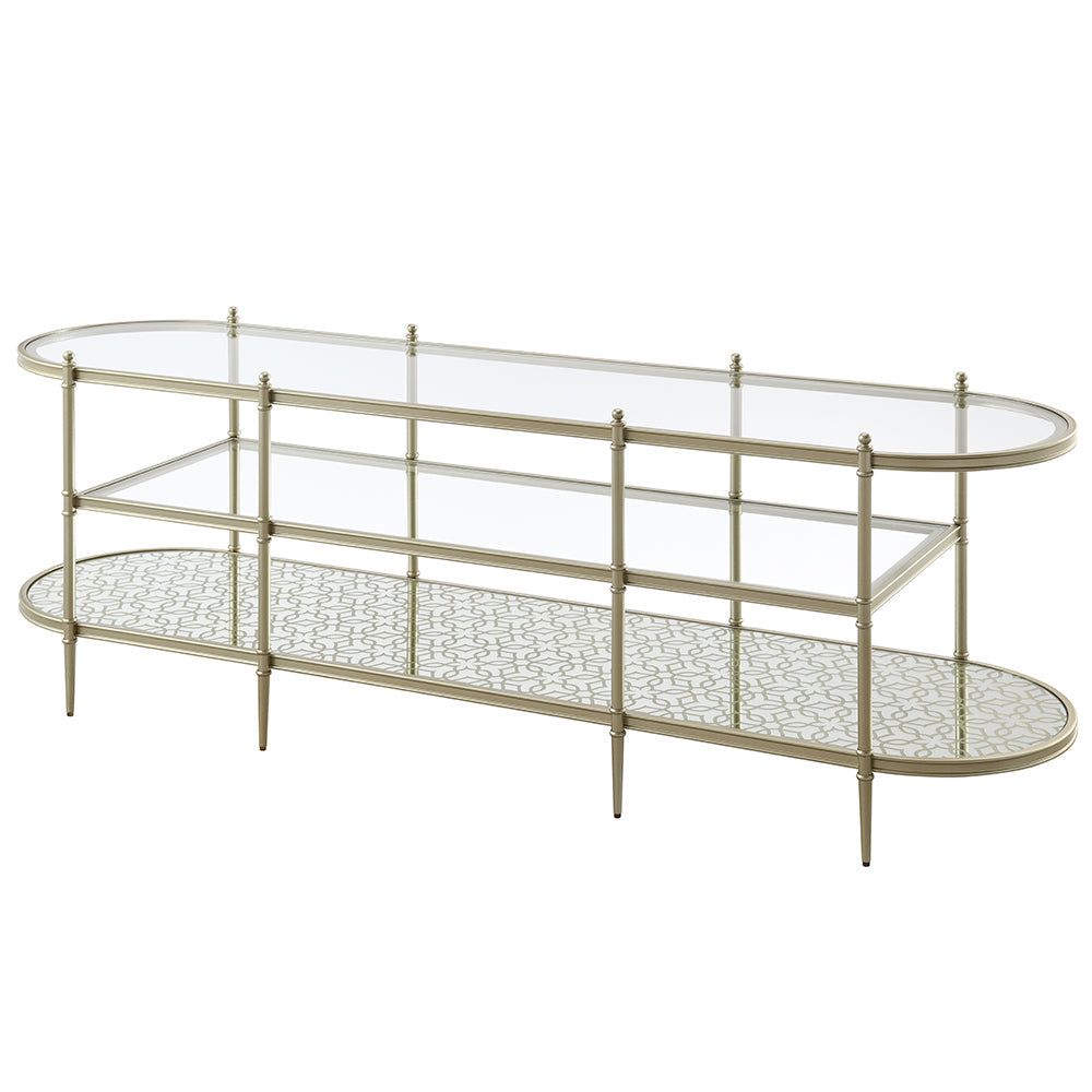 ACME Zaba Glass & Champagne TV Stand Model LV02759