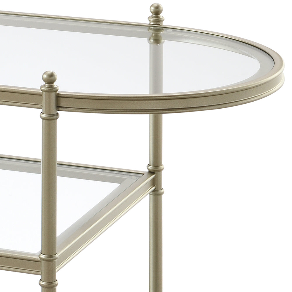 ACME Zaba Glass & Champagne TV Stand Model LV02759