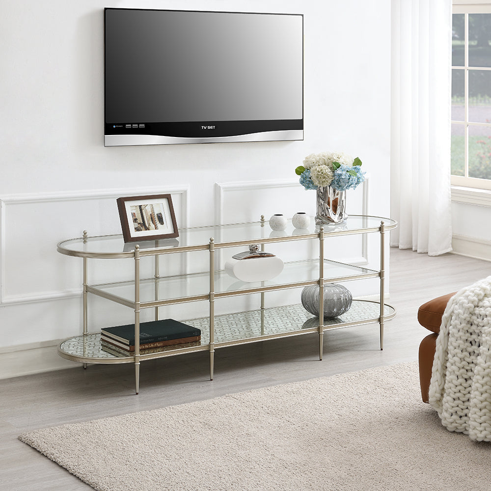 ACME Zaba Glass & Champagne TV Stand Model LV02759