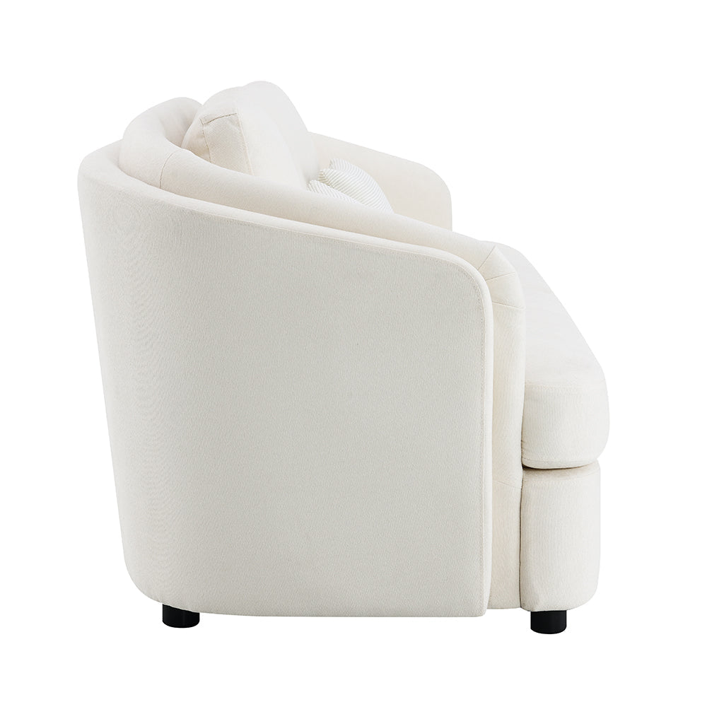ACME Mariko Beige Linen Sofa with 2 Pillows Model LV02770