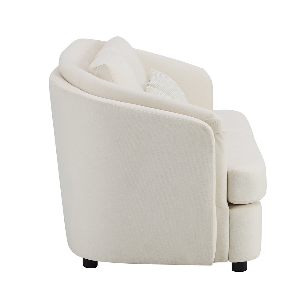 ACME Mariko Beige Linen Loveseat with 2 Pillows Model LV02771