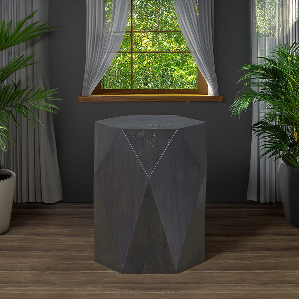 ACME Hanniel Black End Table Model LV02776