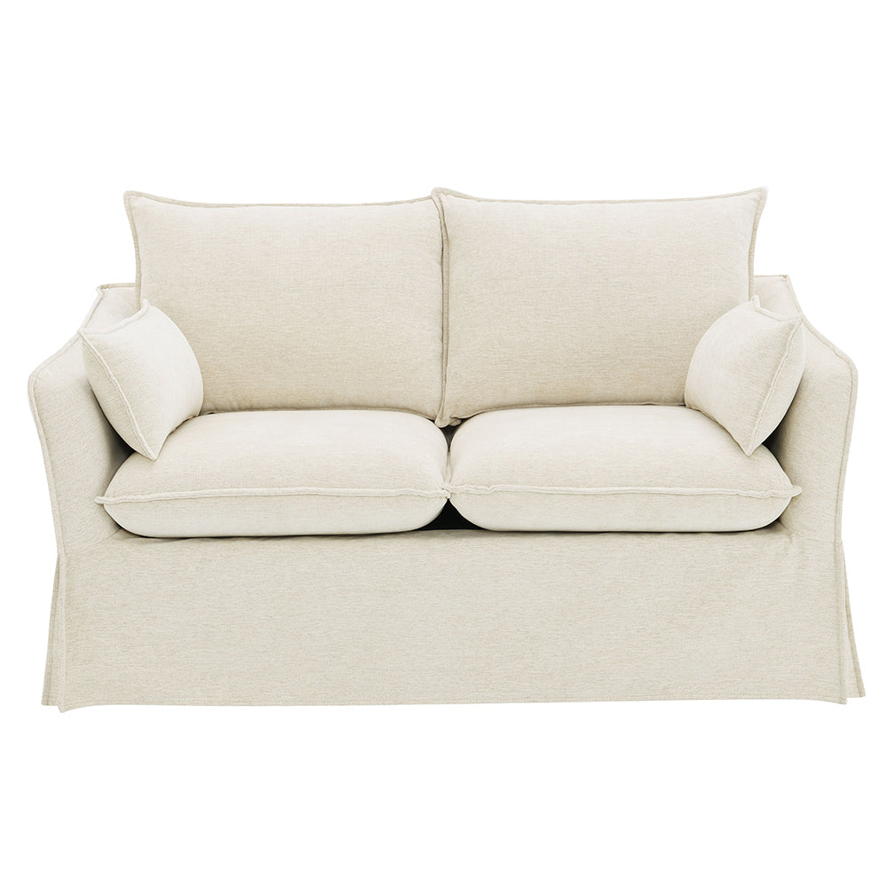 ACME Shane Beige Linen Loveseat with 2 Pillows Model LV02911