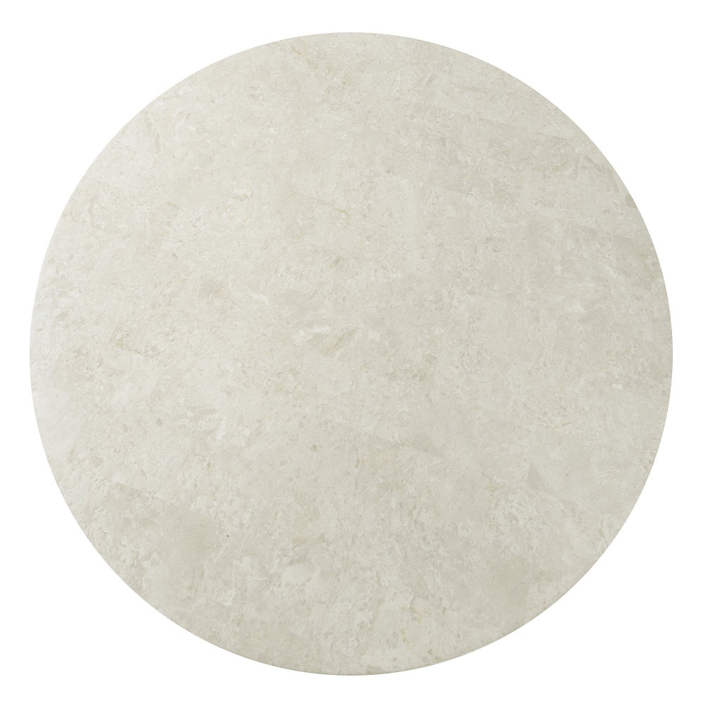 ACME Qwin Natural Marble Top & Oak Coffee Table with Natural Marble Top Model LV03005