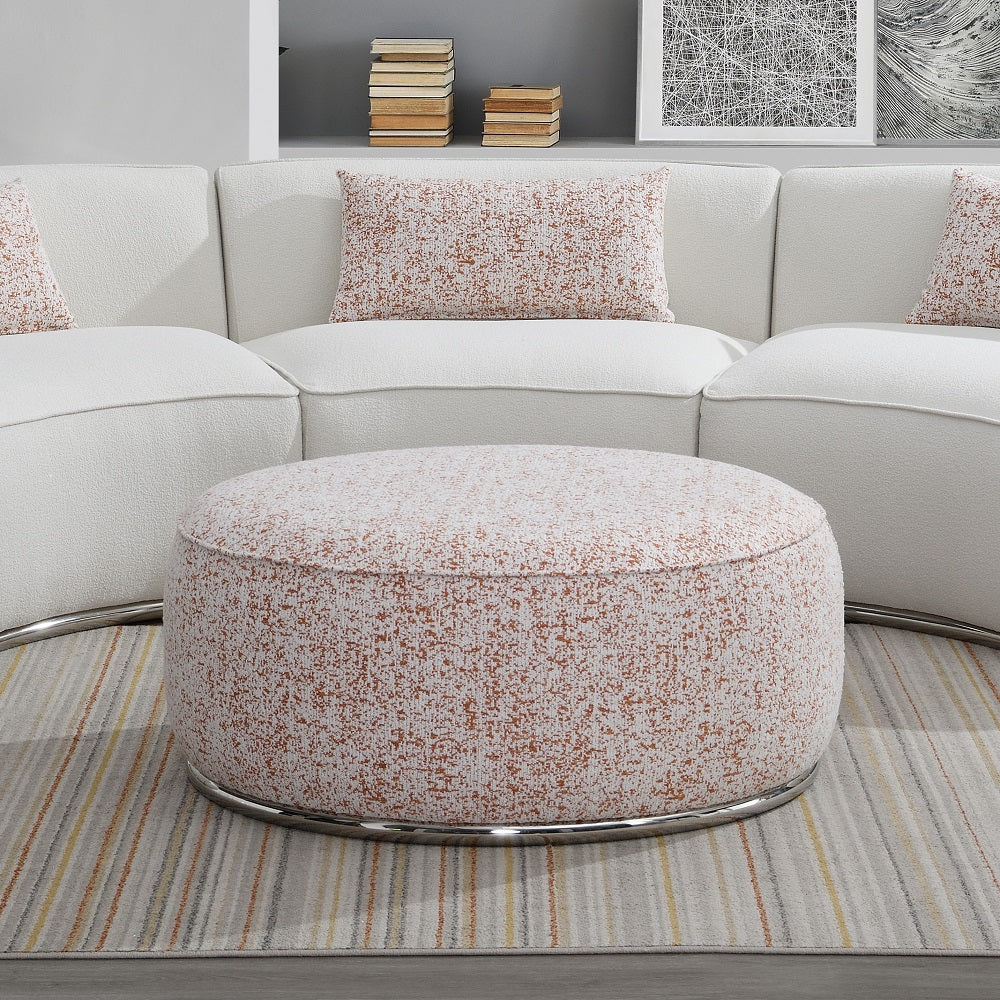 ACME Sahara Pattern Boucle Ottoman Model LV03011