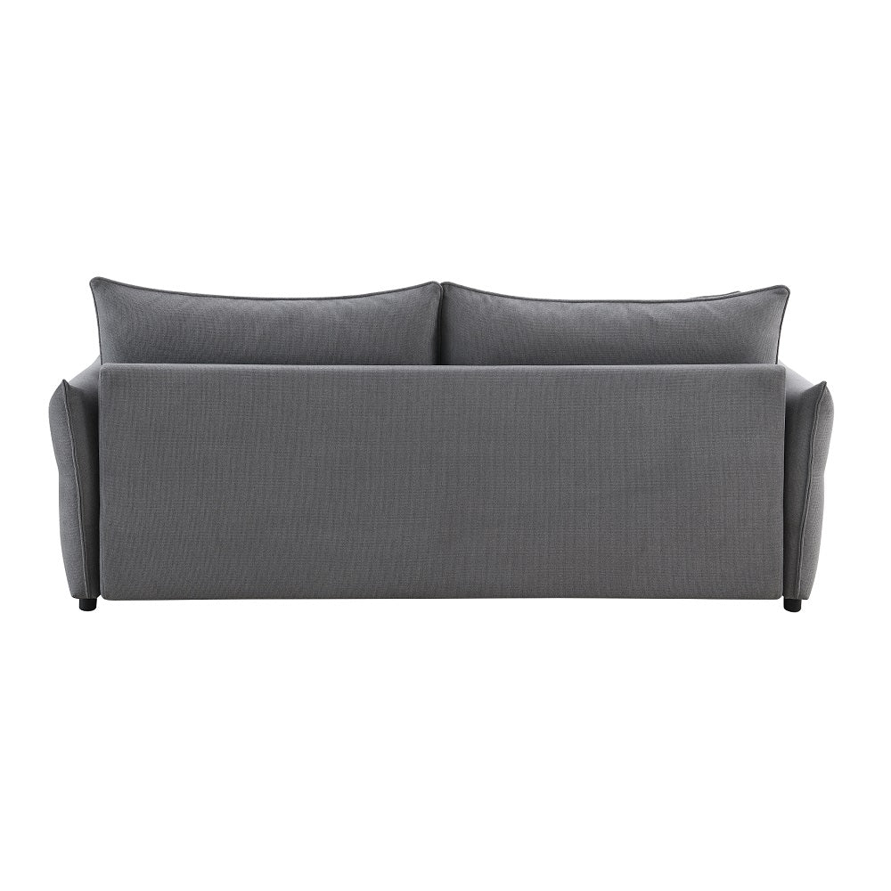 ACME Irina Gray Fabric Sofa with Sleeper Storage & 4 Pillows Model LV03100