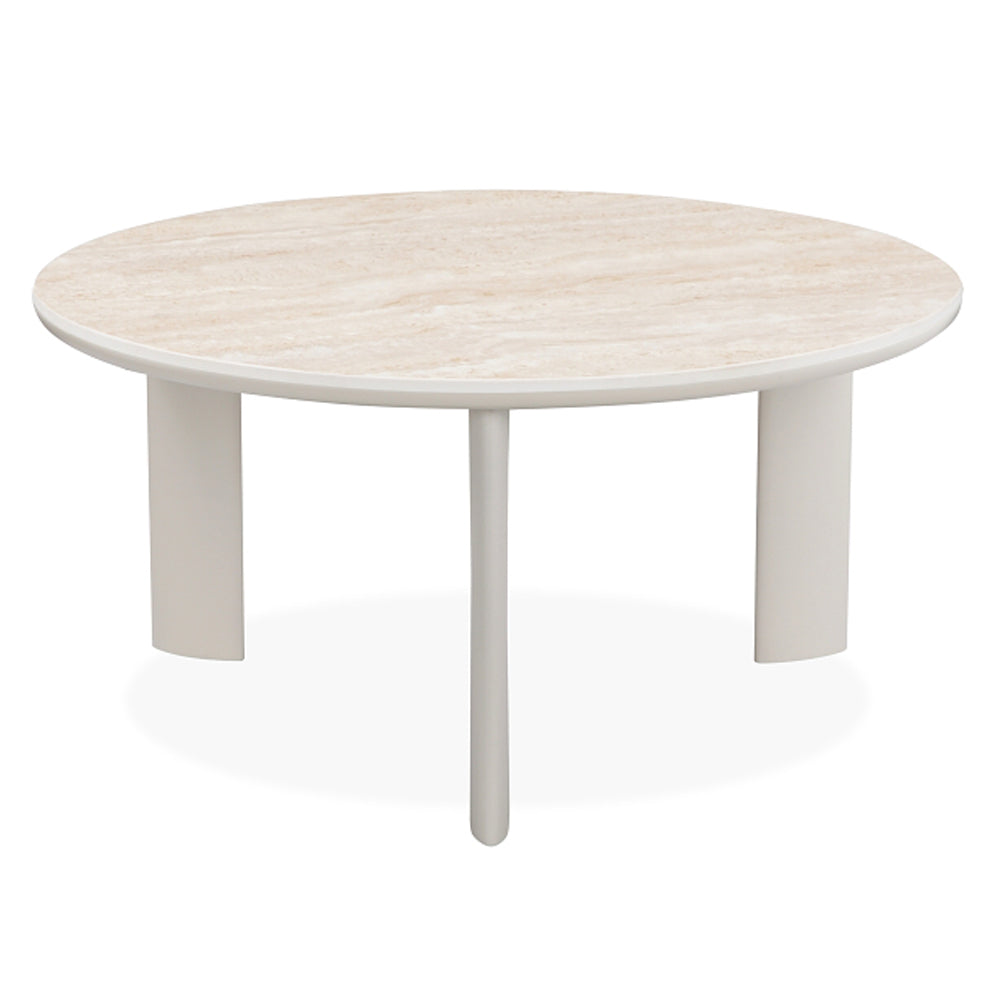 ACME Ingram Ceramic Top & Light Gray Coffee Table Model LV03115