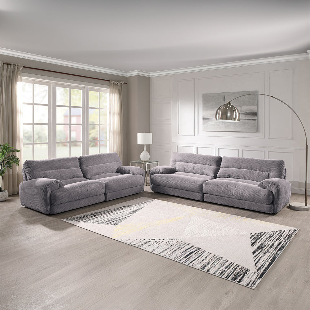 ACME Cadenza Gray Corduroy Loveseat Model LV03261