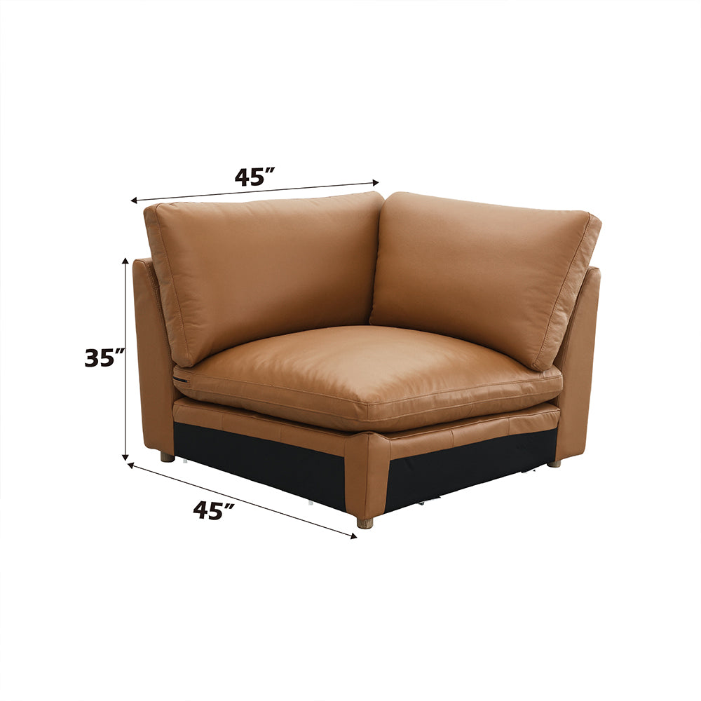 ACME Brighton Brown Top Grain Leather Modular - Wedge Model LV03372