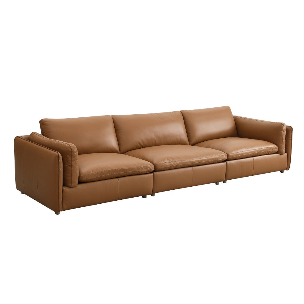 ACME Brighton Brown Top Grain Leather Modular - RF Arm Chair Model LV03373