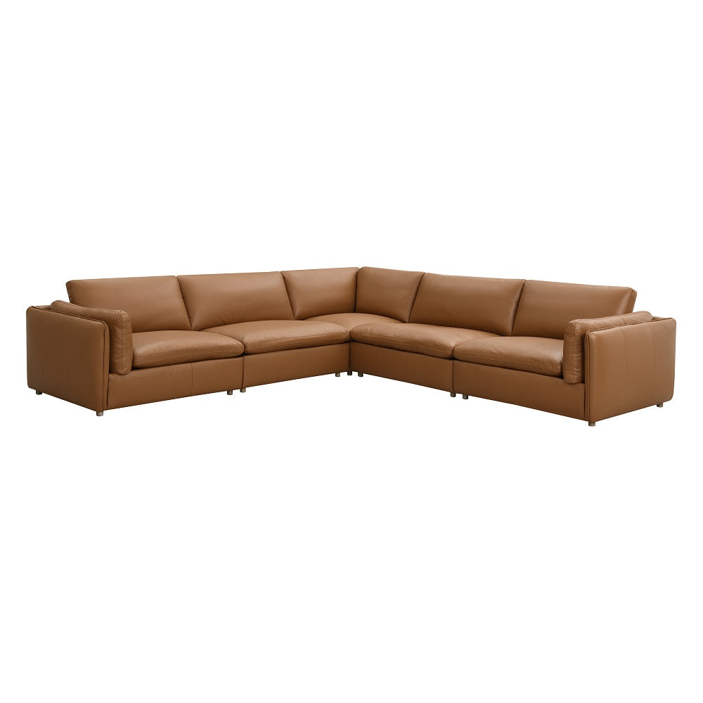 ACME Brighton Brown Top Grain Leather Modular - RF Arm Chair Model LV03373
