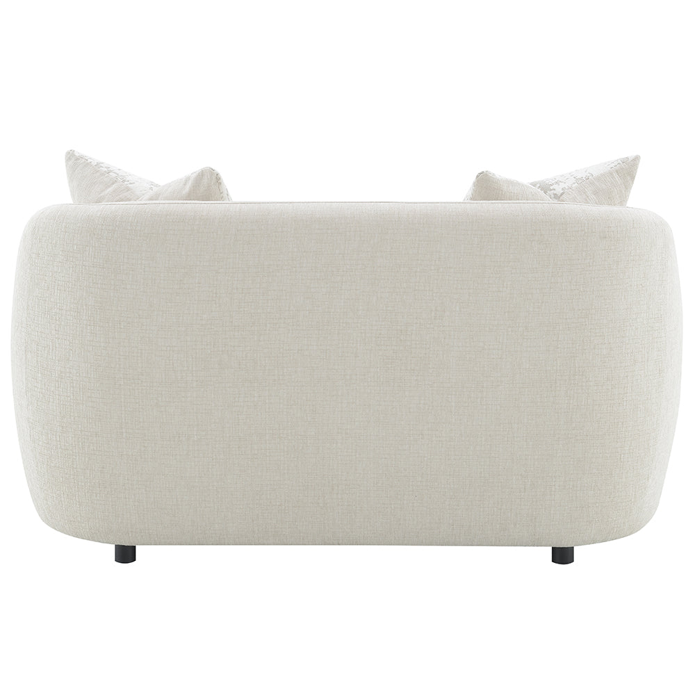 ACME Etienne Beige Linen Loveseat with 2 Pillows Model LV03581
