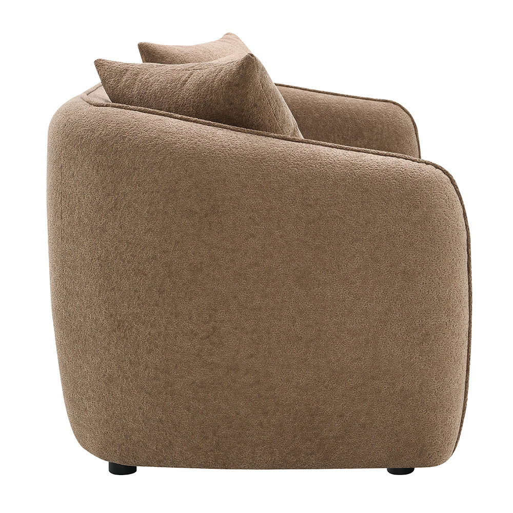 ACME Keith Brown Chenille Sofa with 3 Pillows Model LV03600