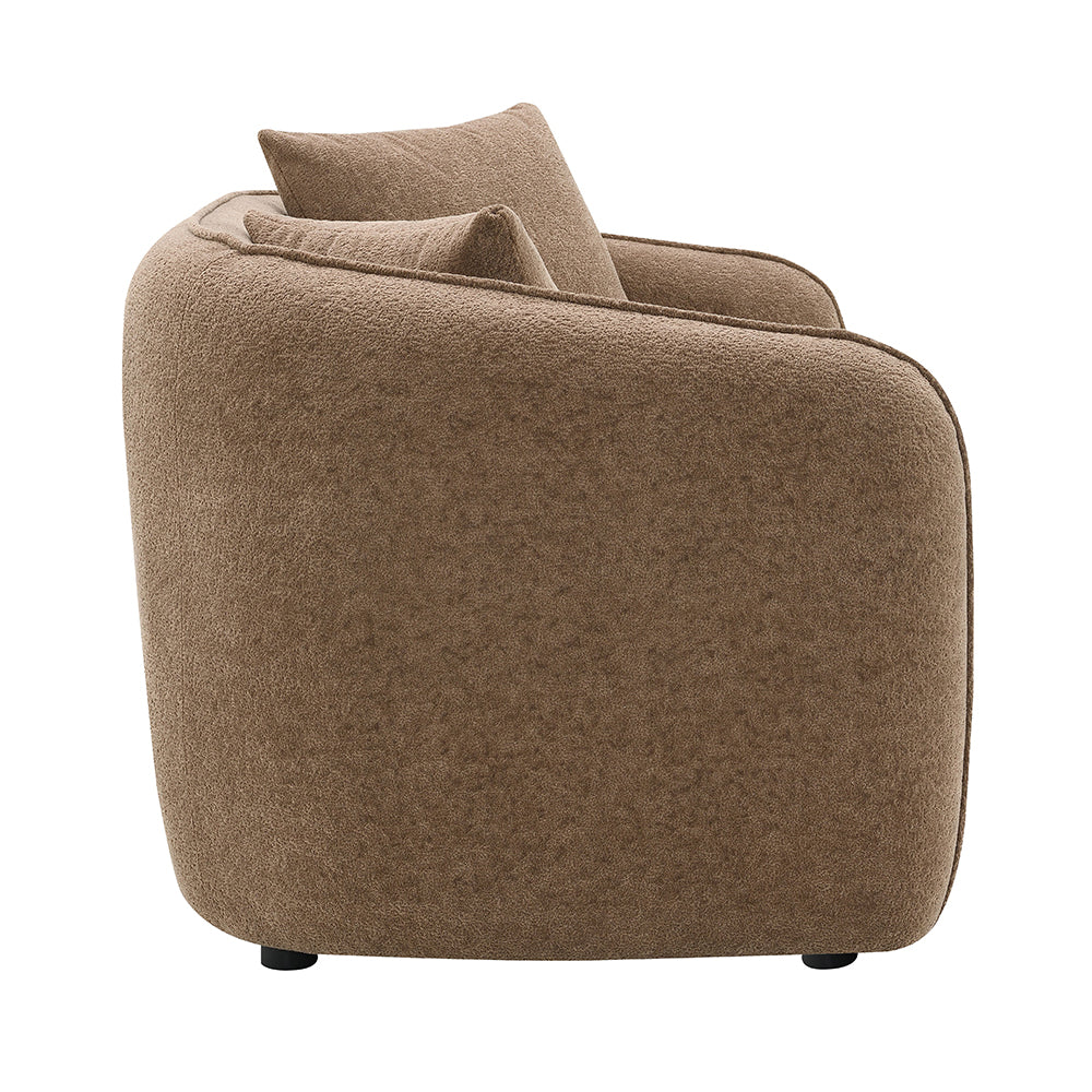 ACME Keith Brown Chenille Loveseat with 2 Pillows Model LV03601