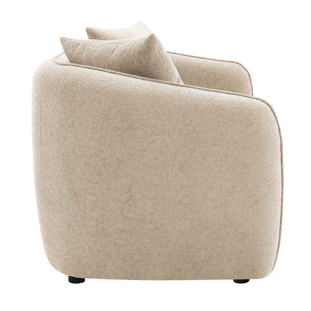 ACME Keith Beige Chenille Sofa with 3 Pillows Model LV03610