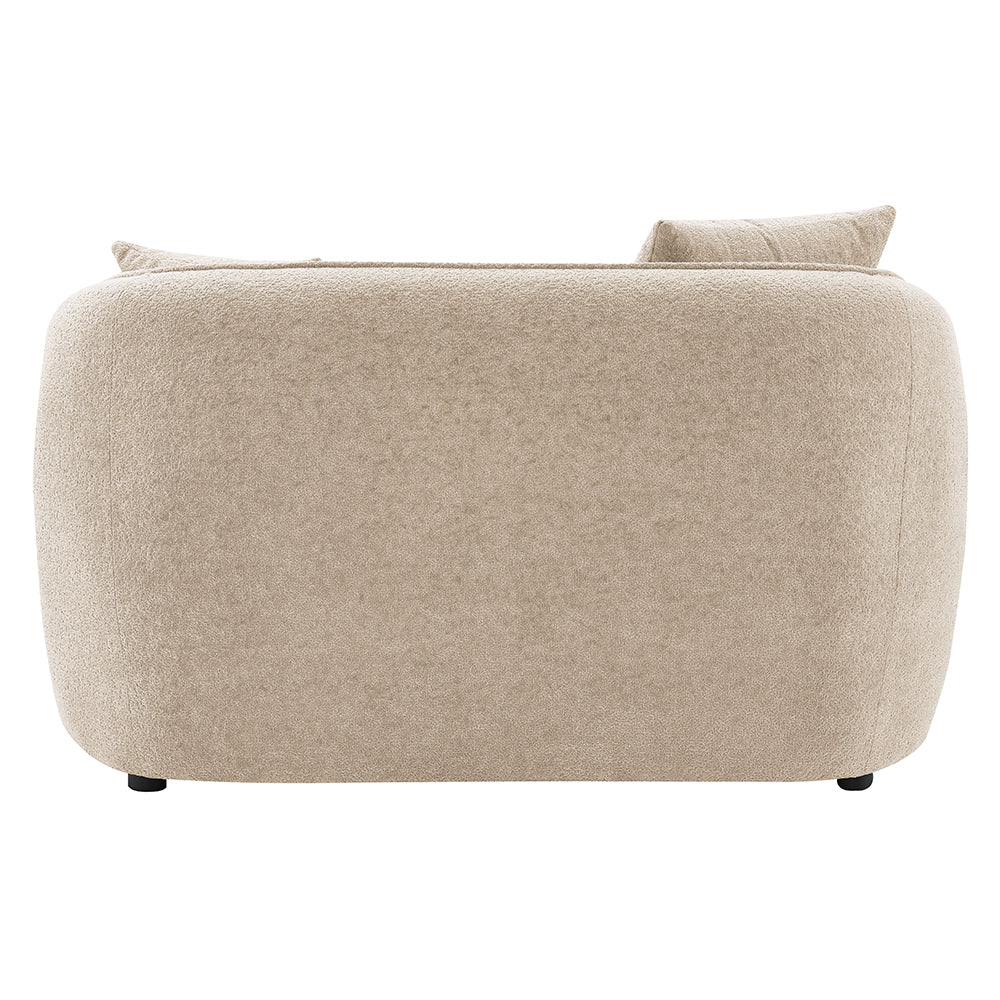 ACME Keith Beige Chenille Loveseat with 2 Pillows Model LV03611
