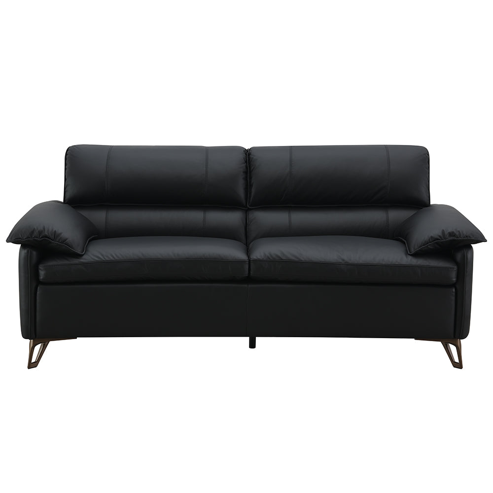 ACME Eilene Black Top Grain Leather Loveseat Model LV03701