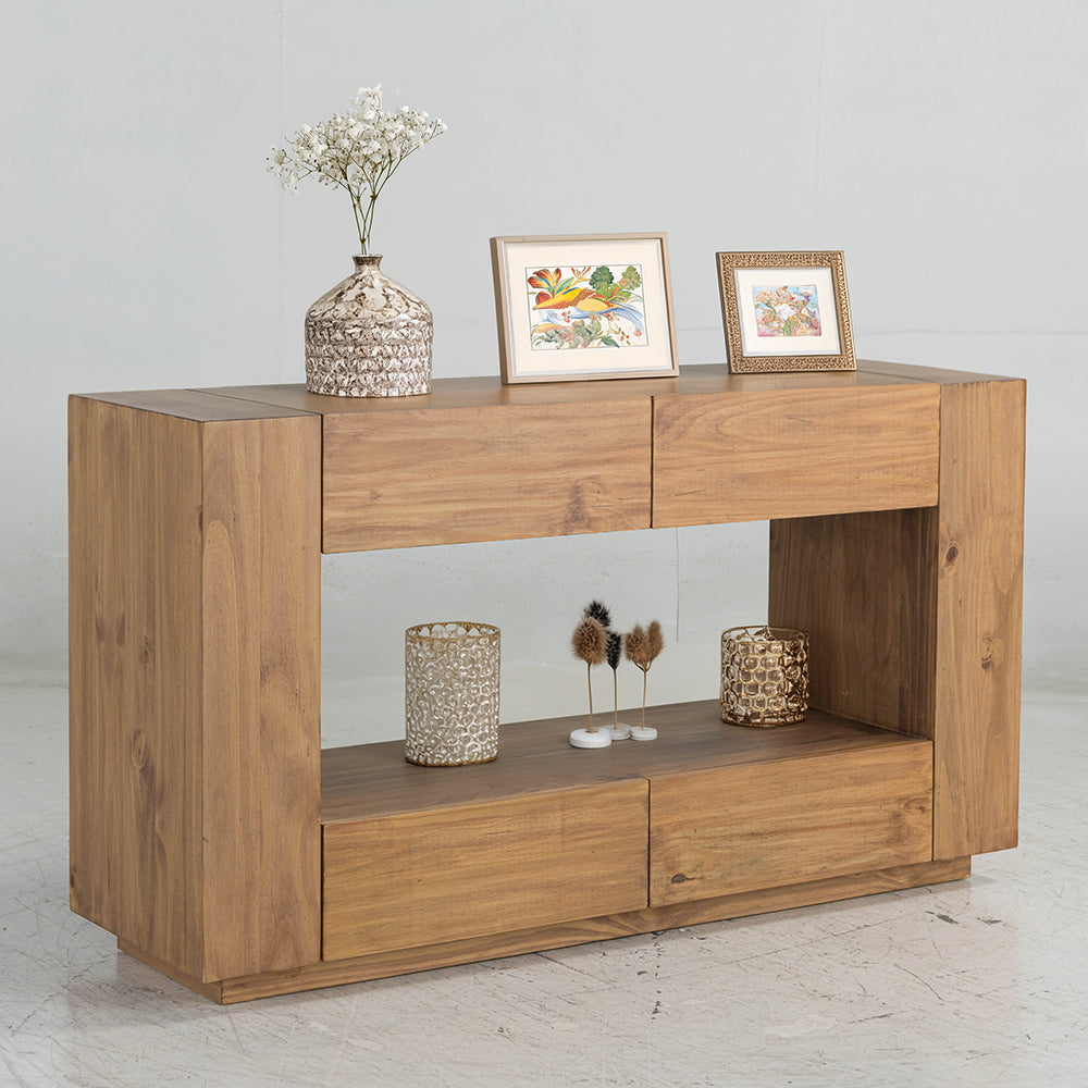 ACME Harlan Oak Sofa Table Model LV03777
