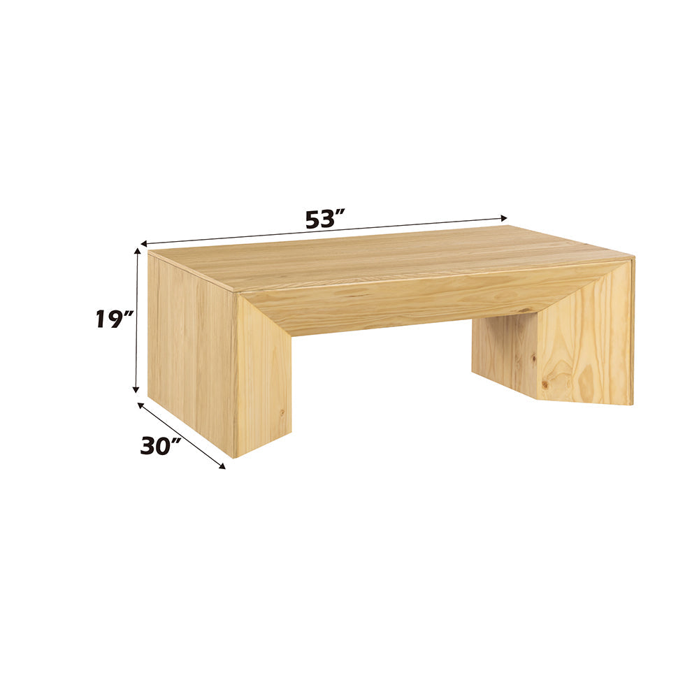 ACME Harold Natural Oak Coffee Table Model LV03785
