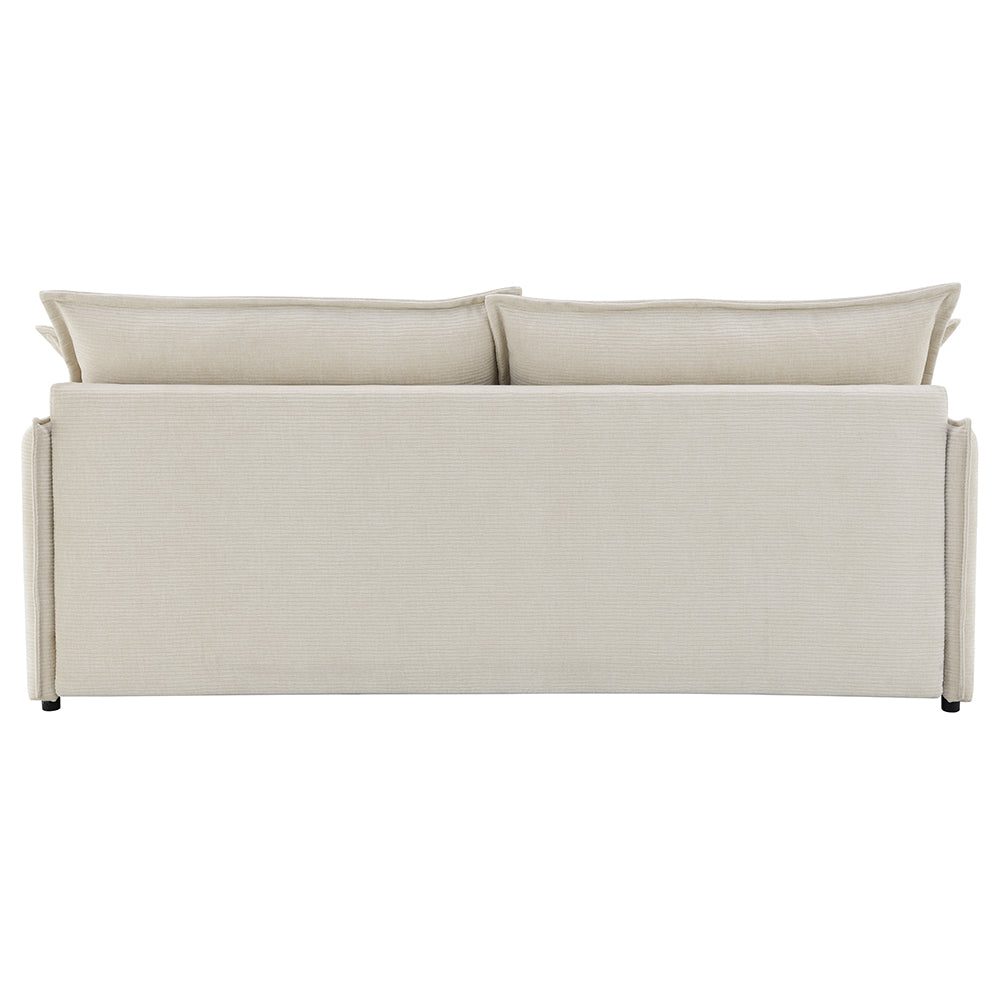ACME Elisea Beige Chenille Sofa with Sleeper & 2 Pillows Model LV03810