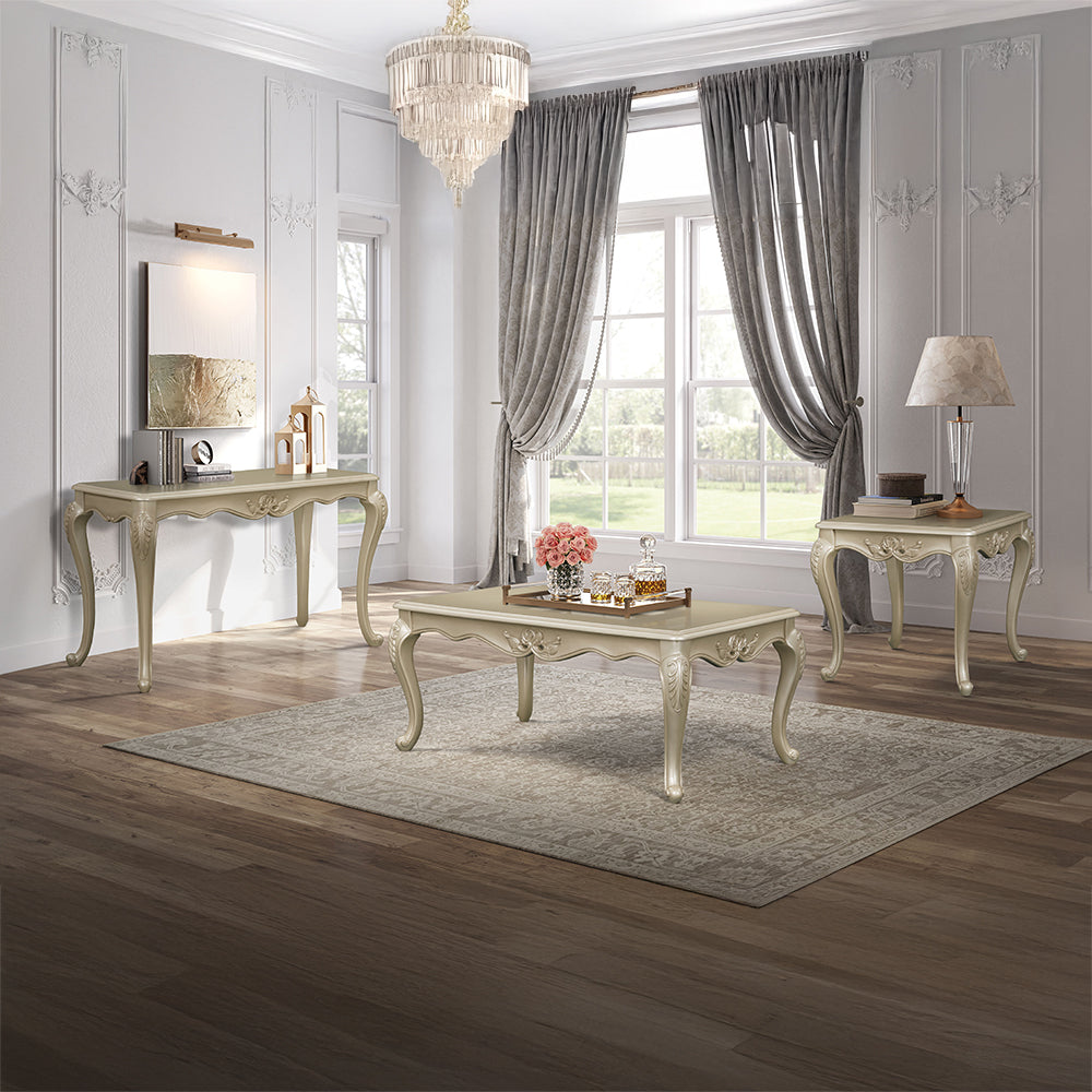 ACME Libertee Champagne Coffee Table Model LV03825
