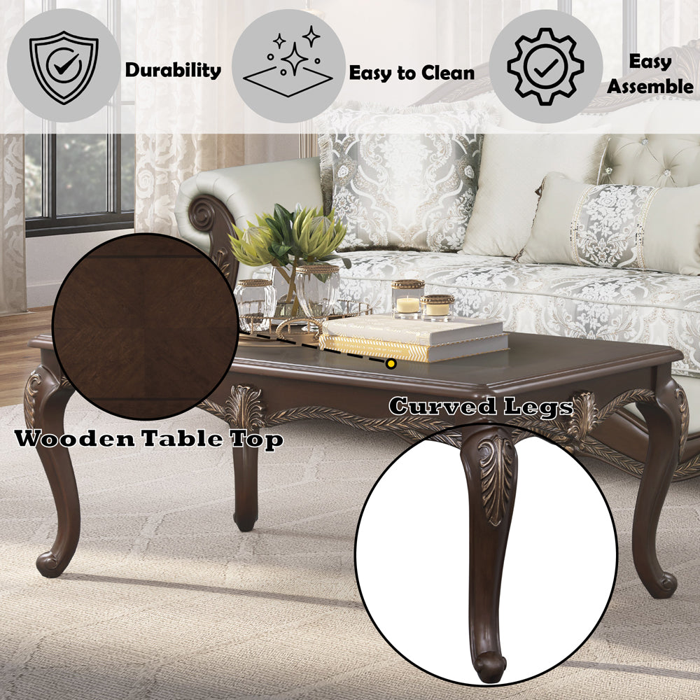 ACME Pierce Cherry Coffee Table Model LV03835